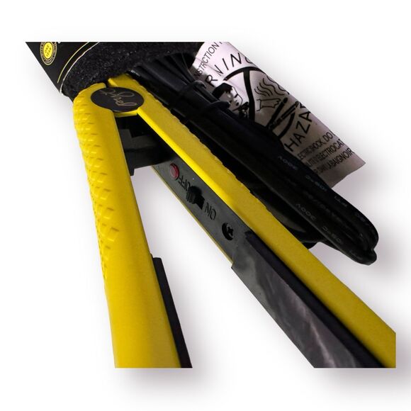 Pyt Mini Ceramic‎ Flat Iron Yellow Travel Size Tool - Picture 4 of 6